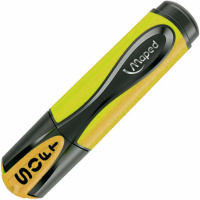 Маркер текстовыделитель "Fluo Peps Soft" желтый, клиновидный наконечник, толщина линии 1-5