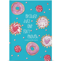 Бизнес-блокнот А5 80л "Сладкое настроение" клетка глянцевая ламинация 7БЦ 3-80-072/22