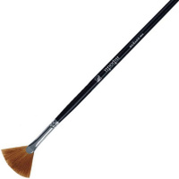 Кисть синтетика веерная №4 длинная ручка "Профи" 4607096501518