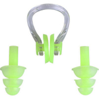 Набор беруш с зажимом для носа, 5 цветов, в коробке 6,5х6см Y10929-24