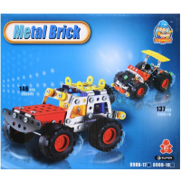 Конструктор металлический "Автомобиль Джип" 137 деталей 898B-17