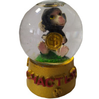 Статуэтка-шар "Обезьяна" 4,5см с блестами, 4 вида Y2519-15