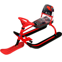 Снегокат "Twiny 1. Экстрим" 260мм, со спинкой, красный/чёрный/красный TW1/Э
