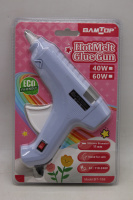 Пистолет клеевой электрический (40Вт) 17х14см диаметр 1,1см, голубой корпус 11571-24