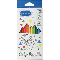 Карандаши 12 цветов "Color Pencils" трехгранные дерево, картон 9402-12