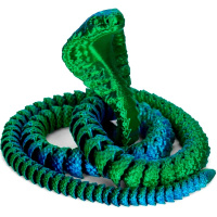 Фигурка 3D "Кобра" 50см подвижная, пластик, 6 цветов 11252-24