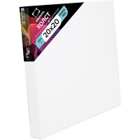 Холст на подрамнике 20х20см 380г/м2, 100% хлопок, среднее зерно 3D 342020