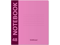 Тетрадь А5+ 48л клетка "Neon розовый" на скобе мягкая пластиковая обложка 46938