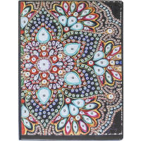 Записная книжка-мозаика по номерам А5 116стр. "Орнамент 1" кремовый блок Y9498-19