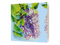 Салфетка 33х33мм 1шт Сирень трехслойная 1002979