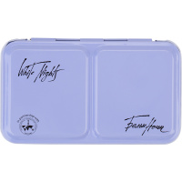 Пенал для акварели на 12 кювет с палитрой, металл, светло-голубой 2011281379