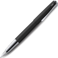 Ручка РП "Lamy Studio 067" M черная, корпус матовая сталь, металл 4000451