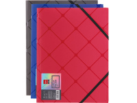 Папка на резинке "Cube" А4 пластик 0,45мм 3 цвета E39621