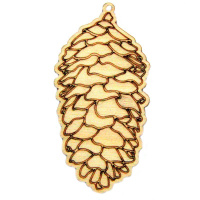 Подвеска "Шишка" 9см фанера 3мм 650017