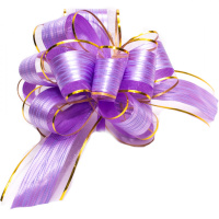 Бант - шар 5см диаметр 13см с рисунком 10 цветов Y7013-18