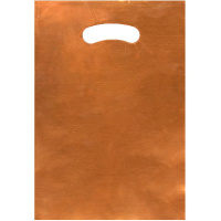 Пакет подарочный 17,5х25см фольга оранжевый Y10436-24