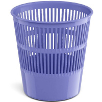 Корзина д/бумаг 9л круглая сетчатая пластик фиолетовая "Pastel" 55927