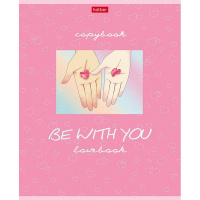 Тетрадь А5 48л клетка "Всё в твоих руках" на скобе розовый блок 5 дизайнов 072265