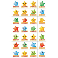 Наклейка школьная "Оценки. Звездочки" 92х153мм 88.980