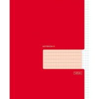 Тетрадь А5 96л клетка "Красная" на скобе 96Т5В1_27565/074514