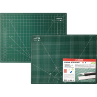 Мат д/хобби 3мм 60х45см А2 непрорезаемый двухсторонний, трехслойный 4200903