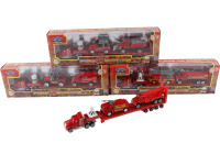 Трейлер "Пожарная охрана" пластик 28х3,5х6см (в комплекте 2 машинки) 1471432/MZ711