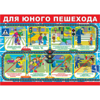 Плакат Правила для юного пешехода 490х690 35568