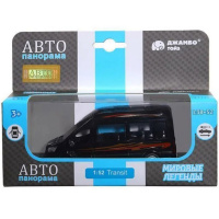 Машина "Ford Transit" черная, инерционная, металл 17,5см (свет, звук, откр.двери) JB1251272 Машина "Ford Transit" черная, инерционная, металл 17,5см (свет, звук, откр.двери) JB1251272