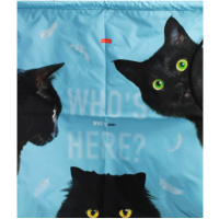 Сумка для сменной обуви "Кто здесь?" 49х41х0,5см 1 отделение, петля для подвеса 093922