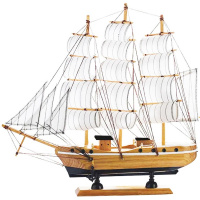 Корабль 32х30см дерево, 2 вида A006