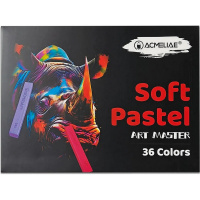 Пастель 36 цветов "Acmeliae" мягкая, прямоугольная, картон SPC-36