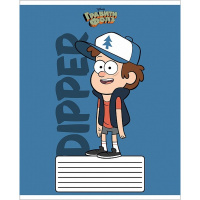 Тетрадь А5 18л линия "Гравити Фолз" на скобе 5 дизайнов 18Т5В2/068735