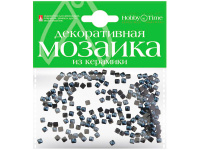 Мозаика декор. 4*4мм 200шт черный керамика 2-333/02