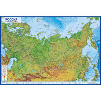 Карта России Физическая 1:8,5М 101х70 (с ламинацией) арт.КН051 00-00000002