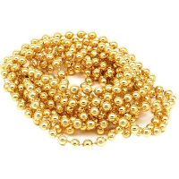Бусы Шары 6мм 2,7м золото Y5092-17