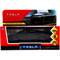Машина "Tesla Cybertruck" черная, инерционная, металл 13,7см (свет, звук, открывающиеся двери) Машина "Tesla Cybertruck" черная, инерционная, металл 13,7см (свет, звук, открывающиеся двери)