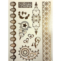 Тату-наклейка флуор., светится в темноте ассорти 15*26 см Y3338-15