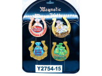 Магнит Подковка 7,5см 4 вида Y2754-15