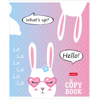 Тетрадь А5 18л клетка "Прикольные зайцы" на скобе, 5 дизайнов 18Т5В1/063090