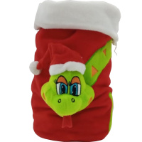 Мешок для подарков Змея 30х23см красный Y264-12