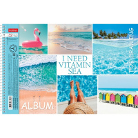 Альбом для рисования А4 32л "Vitaminka" на спирали, перфорация на отрыв, 5 дизайнов 067345