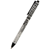 Ручка шариковая "ArtClick.Человекозебра" 0,5мм синяя, автомат, корпус Soft Touch 20-0281/16