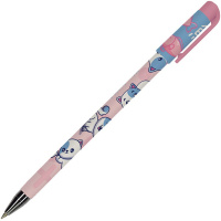 Ручка шариковая "HappyWrite. Kawaii animals. Котенок" 0,5мм синяя 20-0215/58