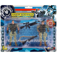 Набор "Солдаты с оружием" 23х19х4см с оружием 2004Y044-R