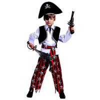 Карн.костюм Пират р.34-36 рост 140см (сорочка, жилет, бриджи, шляпа) 7012-140-68
