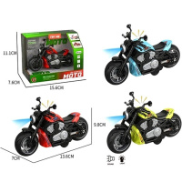 Мотоцикл 13,5х7х7см пластик (свет, звук) красный LT354103/LT353948