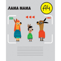 Тетрадь А5 12л косая линия "А4Lama. Влад А4" на скобе 5 дизайнов 12Т5В6/090572