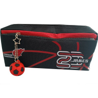 Пенал "Sport" 20,5х10х6см прямоугольный, 1 отделение, 1 карман, текстиль, с брелком, 3 цвета 11669-2