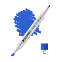 Маркер спиртовой двухсторонний "Sketchmarker" синий SM-B101