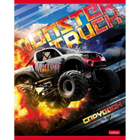 Тетрадь А5 24л клетка "MonsterTruck" на скобе  24Т5В1/051530